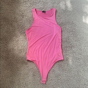 Express Pink High-neck Bodysuit